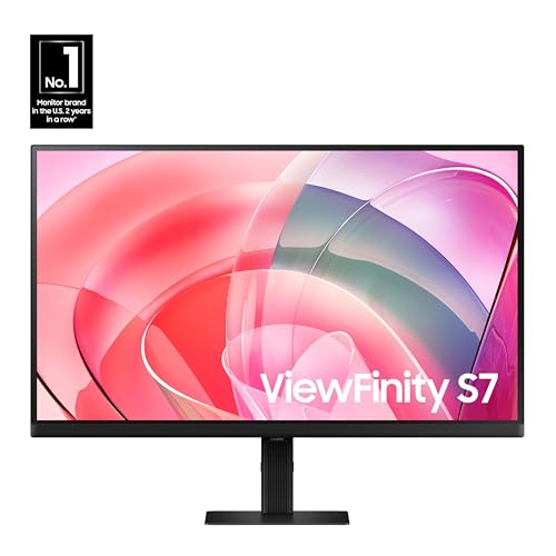 SAMSUNG 27 Inch ViewFinity S7  S70D  Series 4K UHD High Resolution Monitor with HDR10  Multiple Ports  Easy Setup Stand  Advanced Eye Care  LS27D702EANXGO  2024