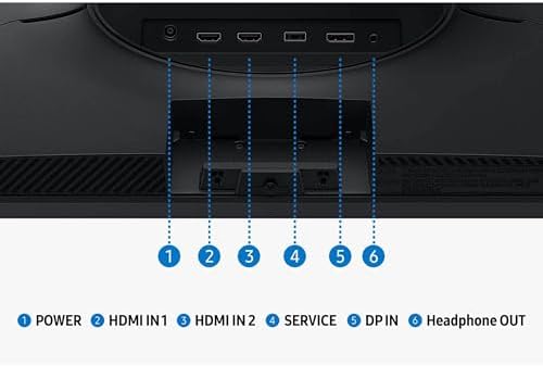 SAMSUNG 27  Odyssey G5 G53F QHD Resolution Gaming Monitor  HDR10  200Hz Refresh Rate  IPS Panel  AMD FreeSync  Premium  Black Equalizer  Auto Source Switch  LS27FG532ENXZA
