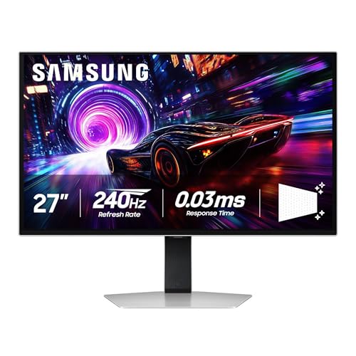 SAMSUNG 27 inch Odyssey QD OLED G8  G81SF   4K  240Hz  Gaming Monitor  0 03ms Response Time  DisplayHDR True Black 400  AMD FreeSync  Premium Pro  Ergonomic Stand  LS27FG810SNXZA  2025