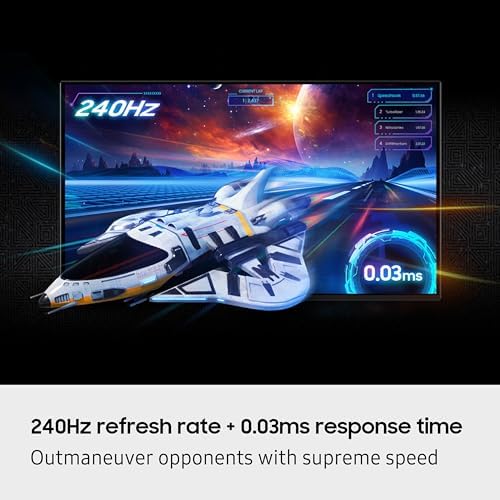 SAMSUNG 27 inch Odyssey QD OLED G8  G81SF   4K  240Hz  Gaming Monitor  0 03ms Response Time  DisplayHDR True Black 400  AMD FreeSync  Premium Pro  Ergonomic Stand  LS27FG810SNXZA  2025