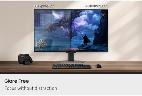 SAMSUNG 27 inch Odyssey QD OLED G8  G81SF   4K  240Hz  Gaming Monitor  0 03ms Response Time  DisplayHDR True Black 400  AMD FreeSync  Premium Pro  Ergonomic Stand  LS27FG810SNXZA  2025