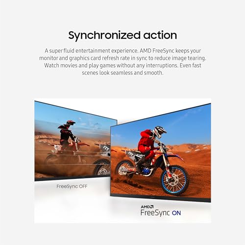 SAMSUNG Monitor de computadora plano de 32 pulgadas, 75Hz, pantalla sin bordes, AMD FreeSync, modo de juego, cuidado ocular avanzado, HDMI y DisplayPort, LS32B304NWNXGO, 2024