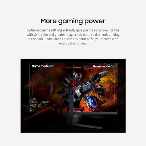 SAMSUNG Monitor de computadora plano de 32 pulgadas, 75Hz, pantalla sin bordes, AMD FreeSync, modo de juego, cuidado ocular avanzado, HDMI y DisplayPort, LS32B304NWNXGO, 2024