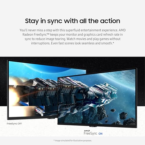 SAMSUNG 32 Inch Odyssey G50D Series QHD Fast IPS G Sync Compatible Gaming Monitor 1ms VESA DisplayHDR 400 180Hz AMD FreeSync Adjustable Stand Eye Saver Mode LS32DG502ENXZA 2024