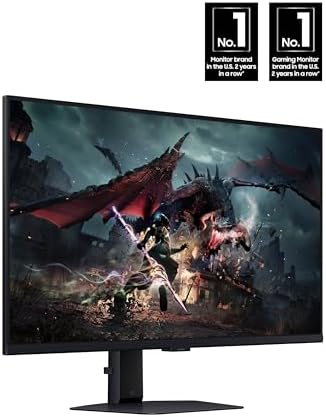 SAMSUNG 32 Inch Odyssey G50D Series QHD Fast IPS G Sync Compatible Gaming Monitor  1ms  VESA DisplayHDR 400  180Hz  AMD FreeSync  Adjustable Stand  Eye Saver Mode  LS32DG502ENXZA  2024