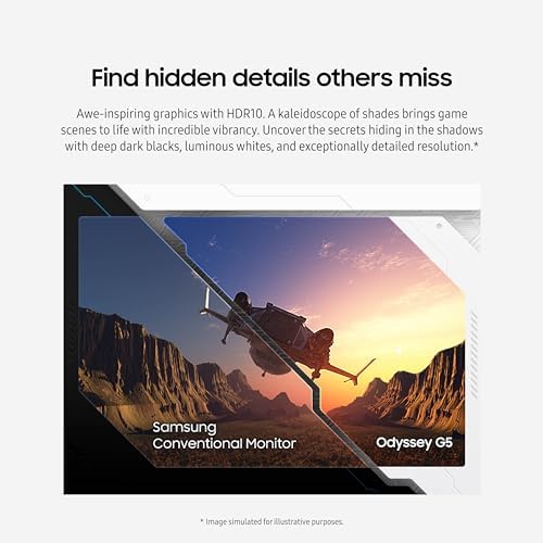 SAMSUNG 32 Odyssey G55C Series QHD 1000R Curved Gaming Monitor  1ms MPRT   HDR10  165Hz  AMD Radeon FreeSync  Eye Care  Glare Free  Sharp Resolution LS32CG550ENXZA