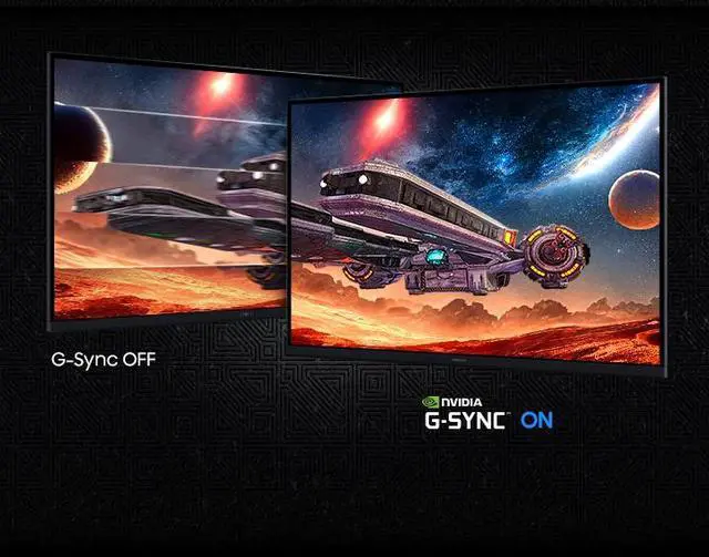 SAMSUNG 32 inch Odyssey G5 QHD 2K 1440P 180Hz IPS with FreeSync & G Sync Compatible 1ms HDR400 Gaming Computer Monitor with Height Adjustable  Swivel  Pivot & Tilt stand LS32FG502ENXZA