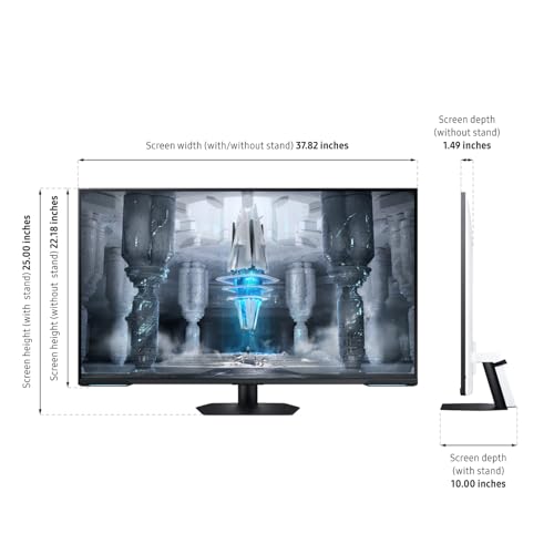 SAMSUNG 43 Odyssey Neo G7 Series 4K UHD Smart Gaming Monitor 144Hz 1ms VESA Display HDR600 Quantum Matrix Technology AMD FreeSync Premium Pro LS43CG702NNXZA Black
