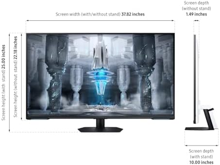 SAMSUNG 43 Odyssey Neo G7 Series 4K UHD Smart Gaming Monitor  144Hz  1ms  VESA Display HDR600  Quantum Matrix Technology  AMD FreeSync Premium Pro  LS43CG702NNXZA  Black