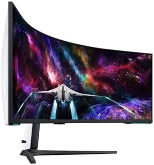 SAMSUNG Odyssey Neo G9 (G95NC) Series Dual 4K UHD 1000R Monitor curvado para juegos, 240Hz, 1ms con DisplayPort 2.1, Quantum Mini-LED, DisplayHDR 1000, AMD FreeSync Premium Pro, LS57CG952NNXZA