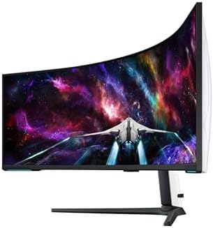 SAMSUNG Odyssey Neo G9 (G95NC) Series Dual 4K UHD 1000R Monitor curvado para juegos, 240Hz, 1ms con DisplayPort 2.1, Quantum Mini-LED, DisplayHDR 1000, AMD FreeSync Premium Pro, LS57CG952NNXZA