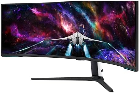SAMSUNG Odyssey Neo G9 (G95NC) Series Dual 4K UHD 1000R Monitor curvado para juegos, 240Hz, 1ms con DisplayPort 2.1, Quantum Mini-LED, DisplayHDR 1000, AMD FreeSync Premium Pro, LS57CG952NNXZA