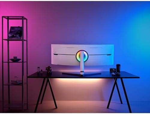 SAMSUNG Odyssey Neo G9 (G95NC) Series Dual 4K UHD 1000R Monitor curvado para juegos, 240Hz, 1ms con DisplayPort 2.1, Quantum Mini-LED, DisplayHDR 1000, AMD FreeSync Premium Pro, LS57CG952NNXZA