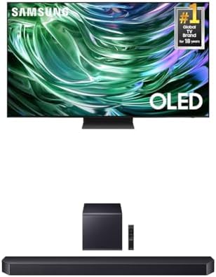 SAMSUNG 65 Inch Class OLED 4K S90D Series HDR  Smart TV w/Dolby Atmos  Object Tracking Sound Lite  Motion Xcelerator  Real Depth Enhancer  4K AI Upscaling  Alexa Built in  QN65S90D  2024 Model 