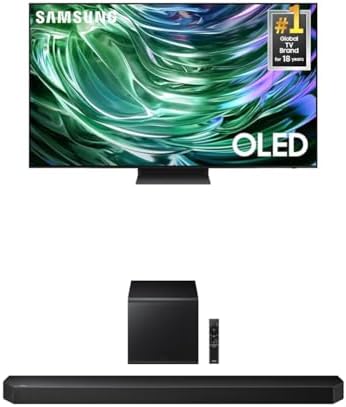 SAMSUNG 65 Inch Class OLED 4K S90D Series HDR  Smart TV w/Dolby Atmos  Object Tracking Sound Lite  Motion Xcelerator  Real Depth Enhancer  4K AI Upscaling  Alexa Built in  QN65S90D  2024 Model 