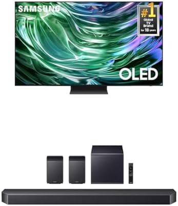 SAMSUNG 65 Inch Class OLED 4K S90D Series HDR  Smart TV w/Dolby Atmos  Object Tracking Sound Lite  Motion Xcelerator  Real Depth Enhancer  4K AI Upscaling  Alexa Built in  QN65S90D  2024 Model 