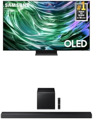 SAMSUNG 65 Inch Class OLED 4K S90D Series HDR  Smart TV w/Dolby Atmos  Object Tracking Sound Lite  Motion Xcelerator  Real Depth Enhancer  4K AI Upscaling  Alexa Built in  QN65S90D  2024 Model 