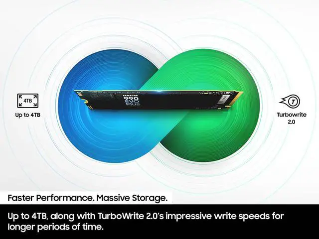 SAMSUNG 990 EVO PLUS SSD 1TB  PCIe Gen 4x4   Gen 5x2 M 2 2280  Speeds Up to 7 150 MB/s  Upgrade Storage for PC/Laptops  HMB Technology and Intelligent Turbowrite 2 0  MZ V9S1T0B/AM