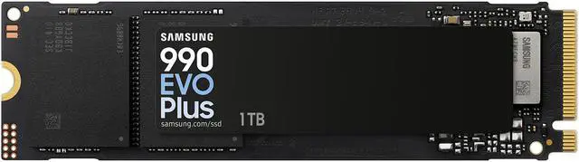 SAMSUNG 990 EVO PLUS SSD 1TB  PCIe Gen 4x4   Gen 5x2 M 2 2280  Speeds Up to 7 150 MB/s  Upgrade Storage for PC/Laptops  HMB Technology and Intelligent Turbowrite 2 0  MZ V9S1T0B/AM