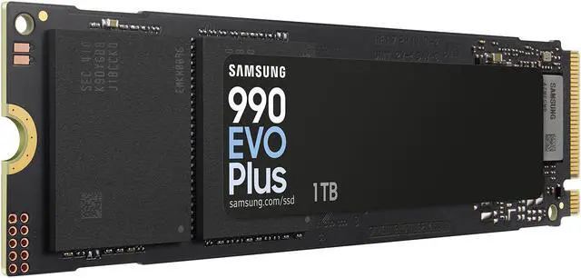 SAMSUNG 990 EVO PLUS SSD 1TB  PCIe Gen 4x4   Gen 5x2 M 2 2280  Speeds Up to 7 150 MB/s  Upgrade Storage for PC/Laptops  HMB Technology and Intelligent Turbowrite 2 0  MZ V9S1T0B/AM