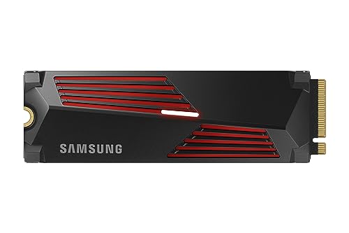 SAMSUNG 990 PRO Heatsink SSD 4TB  NVMe M 2  Speeds Up to 7 450MB/s Best for PlayStation  5  PS5 SSD  Console Expansion MZ V9P4T0CW