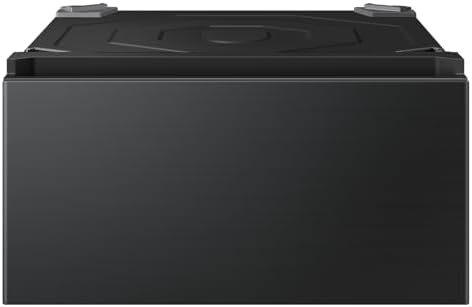 SAMSUNG Bespoke AI Laundry Comb Pedestal with Pull Out Storage Drawer  WE702NZ/US  Dark Steel