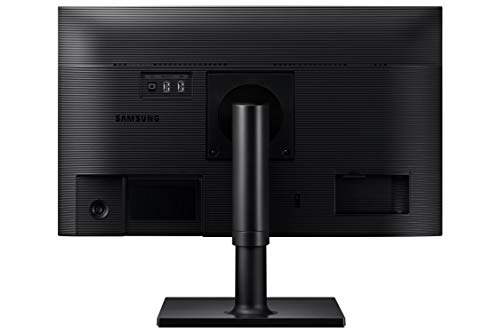 SAMSUNG FT45 Series 24 Inch FHD 1080p Computer Monitor  75Hz  IPS Panel  HDMI  DisplayPort  USB Hub  Built in Speakers  Height Adjustable Stand  3 Yr WRNTY  LF24T450FZNXGO  Black