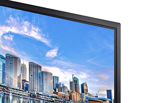 SAMSUNG FT45 Series 24 Inch FHD 1080p Computer Monitor  75Hz  IPS Panel  HDMI  DisplayPort  USB Hub  Built in Speakers  Height Adjustable Stand  3 Yr WRNTY  LF24T450FZNXGO  Black