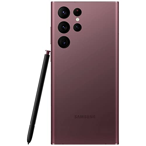 SAMSUNG Galaxy S22 Ultra 5G  US Version  512GB  Burgundy   Unlocked  Renewed 