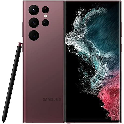SAMSUNG Galaxy S22 Ultra 5G  US Version  512GB  Burgundy   Unlocked  Renewed 