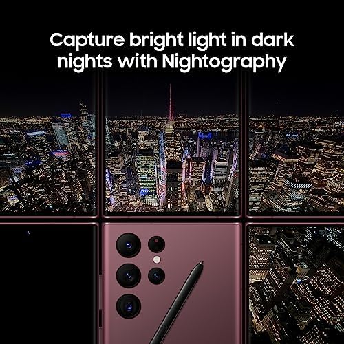 SAMSUNG Galaxy S22 Ultra 5G  US Version  512GB  Phantom Black   Unlocked  Renewed 