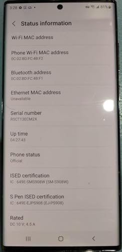 SAMSUNG Galaxy S22 Ultra 5G  US Version  512GB  Phantom Black   Unlocked  Renewed 