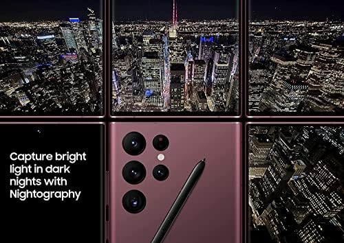 SAMSUNG Galaxy S22 Ultra 5G  US Version  512GB  Phantom Black   Unlocked  Renewed 