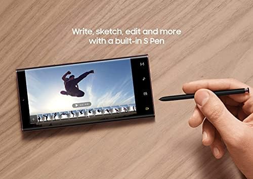 SAMSUNG Galaxy S22 Ultra 5G  US Version  512GB  Phantom Black   Unlocked  Renewed 