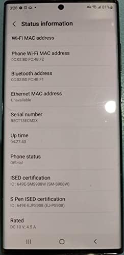 SAMSUNG Galaxy S22 Ultra 5G  US Version  512GB  Phantom Black   Unlocked  Renewed 