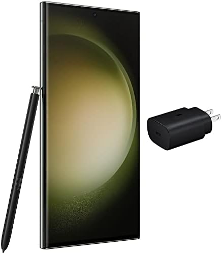 SAMSUNG Galaxy S23 Ultra 5G  256GB  8GB  6 8 AMOLED 2X  200MP Camera  Global Volte  Fully Unlocked for AT&T  Verizon  T Mobile  Global  S918U  w/ 25W Super Fast Charger  Phantom Black   Renewed