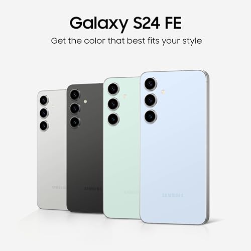 SAMSUNG Galaxy S24 FE AI Phone  128GB Fully Unlocked Android Smartphone  High Res 50MP Camera  Long Battery Life  Brighter Display Screen  US Version  2024  Graphite  Renewed
