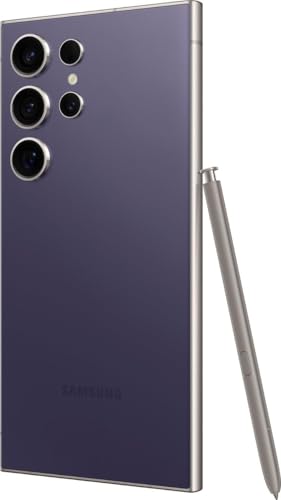 SAMSUNG Galaxy S24 Ultra 5G Factory Unlocked 256GB   Titanium Violet  Renewed 