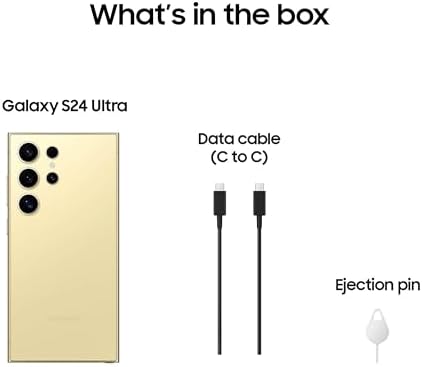 SAMSUNG Galaxy S24 Ultra 5G, US Version, 512GB, Titanium Gray - Unlocked (Renewed)