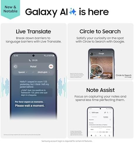 SAMSUNG Galaxy S24  Plus Cell Phone  512GB AI Smartphone  Unlocked Android  50MP Camera  Fastest Processor  Long Battery Life  US Version  2024  Marble Gray  Renewed 
