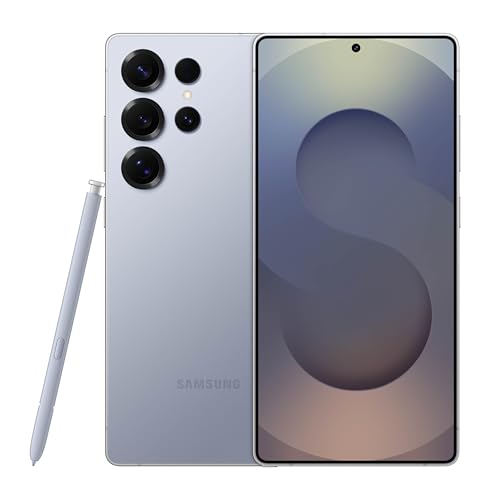 SAMSUNG Galaxy S25 Ultra  256GB Smartphone  Unlocked Android  AI Night Mode Camera  Snapdragon 8 Elite Fast Processor  5000mAh Battery  Built in S Pen  2025  US 1 Yr Warranty  Titanium Silverblue