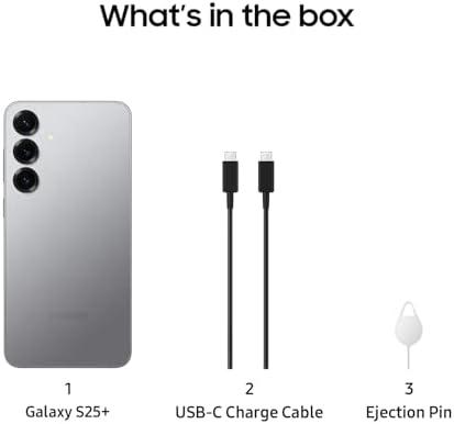 SAMSUNG Galaxy S25 Ultra  256GB Smartphone  Unlocked Android  AI Night Mode Camera  Snapdragon 8 Elite Fast Processor  5000mAh Battery  Built in S Pen  2025  US 1 Yr Warranty  Titanium Silverblue