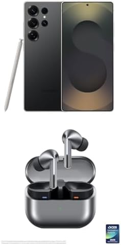 SAMSUNG Galaxy S25 Ultra  256GB Smartphone  Unlocked Android  AI Night Mode Camera  Snapdragon 8 Elite Fast Processor  5000mAh Battery  Built in S Pen  2025  US 1 Yr Warranty  Titanium Whitesilver