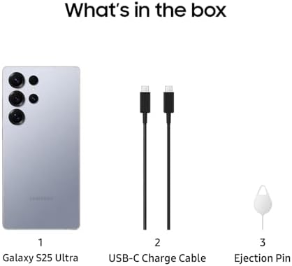 SAMSUNG Galaxy S25  Cell Phone  256GB Smartphone  Unlocked Android  AI Night Mode Camera  Snapdragon 8 Elite Fast Processor  ProScaler Display  4900mAh Battery  2025  US 1 Yr Warranty  Navy