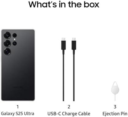 SAMSUNG Galaxy S25  Cell Phone  256GB Smartphone  Unlocked Android  AI Night Mode Camera  Snapdragon 8 Elite Fast Processor  ProScaler Display  4900mAh Battery  2025  US 1 Yr Warranty  Navy