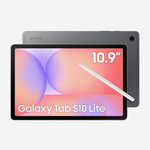 SAMSUNG Galaxy Tab S10 Lite with S Pen   128GB  6GB RAM  Wi Fi Only   10 9  90Hz LCD  Android 15 WiFi 6 Tablet  All Day Battery   International Model X400   256GB SD Card Bundle  Gray