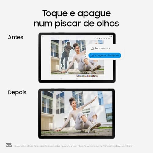 SAMSUNG Galaxy Tab S10 Lite with S Pen   128GB  6GB RAM  Wi Fi Only   10 9  90Hz LCD  Android 15 WiFi 6 Tablet  All Day Battery   International Model X400   256GB SD Card Bundle  Gray