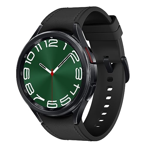 SAMSUNG Galaxy Watch 6 Classic 47mm Bluetooth Smartwatch  Rotating Bezel  Fitness Tracker  Personalized HR Zones  Advanced Sleep Coaching  US Version  Black  Renewed 