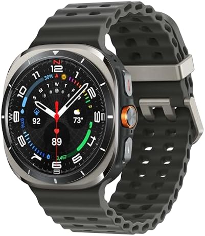 SAMSUNG Galaxy Watch Ultra 47mm LTE AI Smartwatch w/Energy Score  Wellness Tips  Heart Rate Tracking  Sleep Monitor  Fitness Tracker  GPS  2024 Titanium Silver  Renewed 