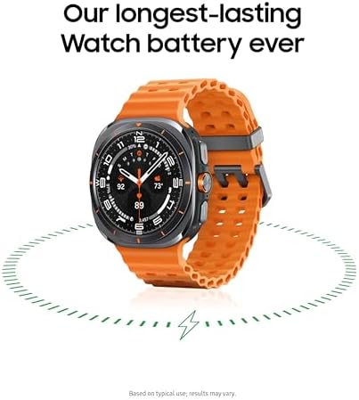 SAMSUNG Galaxy Watch Ultra 47mm LTE AI Smartwatch w/Energy Score  Wellness Tips  Heart Rate Tracking  Sleep Monitor  Fitness Tracker  GPS  2024 Titanium Silver  Renewed 